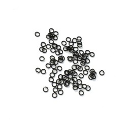 Сини месингови пръстени 2 mm (100 броя)