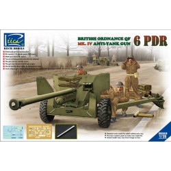 1:35 Пехотно противотанково оръдие Ordnance QF 6-Pdr. Mk.IV, късно производство (с метална цев)