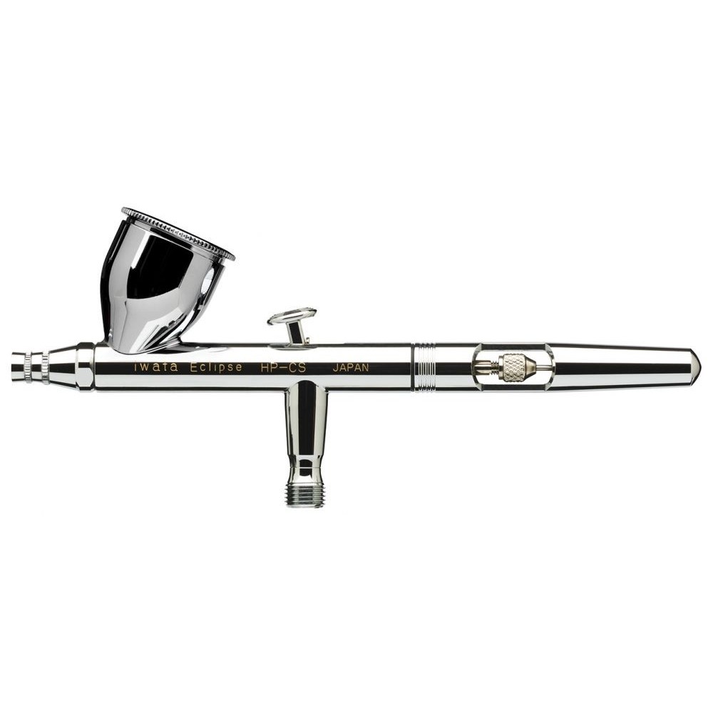 Двойно действащ аерограф с гравитационно подаване Iwata Eclipse HP-CS Gravity Feed Dual Action Airbrush Двойно действащ аерограф с гравитационно подаване Iwata Eclipse HP-CS Gravity Feed Dual Action Airbrush