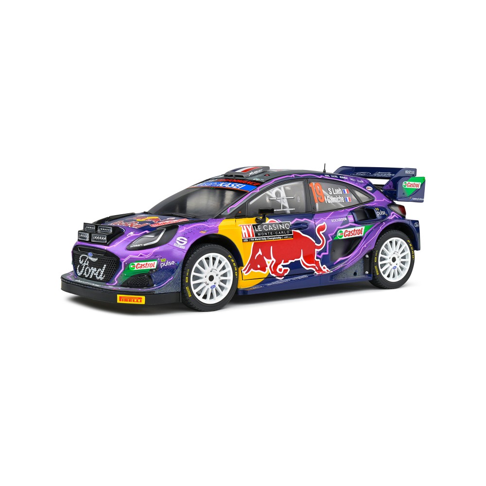 FORD PUMA RALLY1 HYBRID PURPLE #19 S.LOEB / I.GALMICHE RALLYE MONTE CALRO 2022