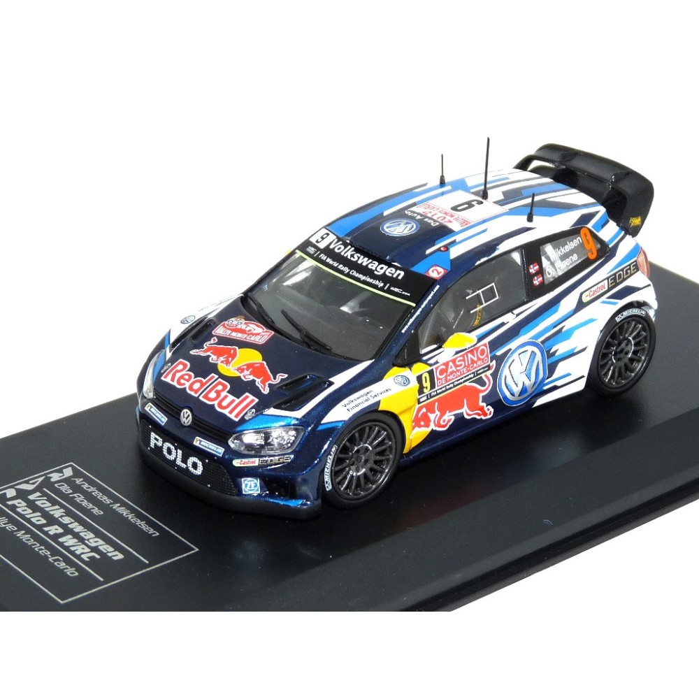2015 Volkswagen Polo R WRC #9 A. Mikkelsen/O. Floene Rally Monte Carlo, Blue/White 2015 Volkswagen Polo R WRC #9 A. Mikkelsen/O. Floene Rally Monte Carlo, Blue/White
