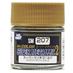 SM-207 Mr. Color Super Metallic Colors II (10 ml) Super Rich Gold