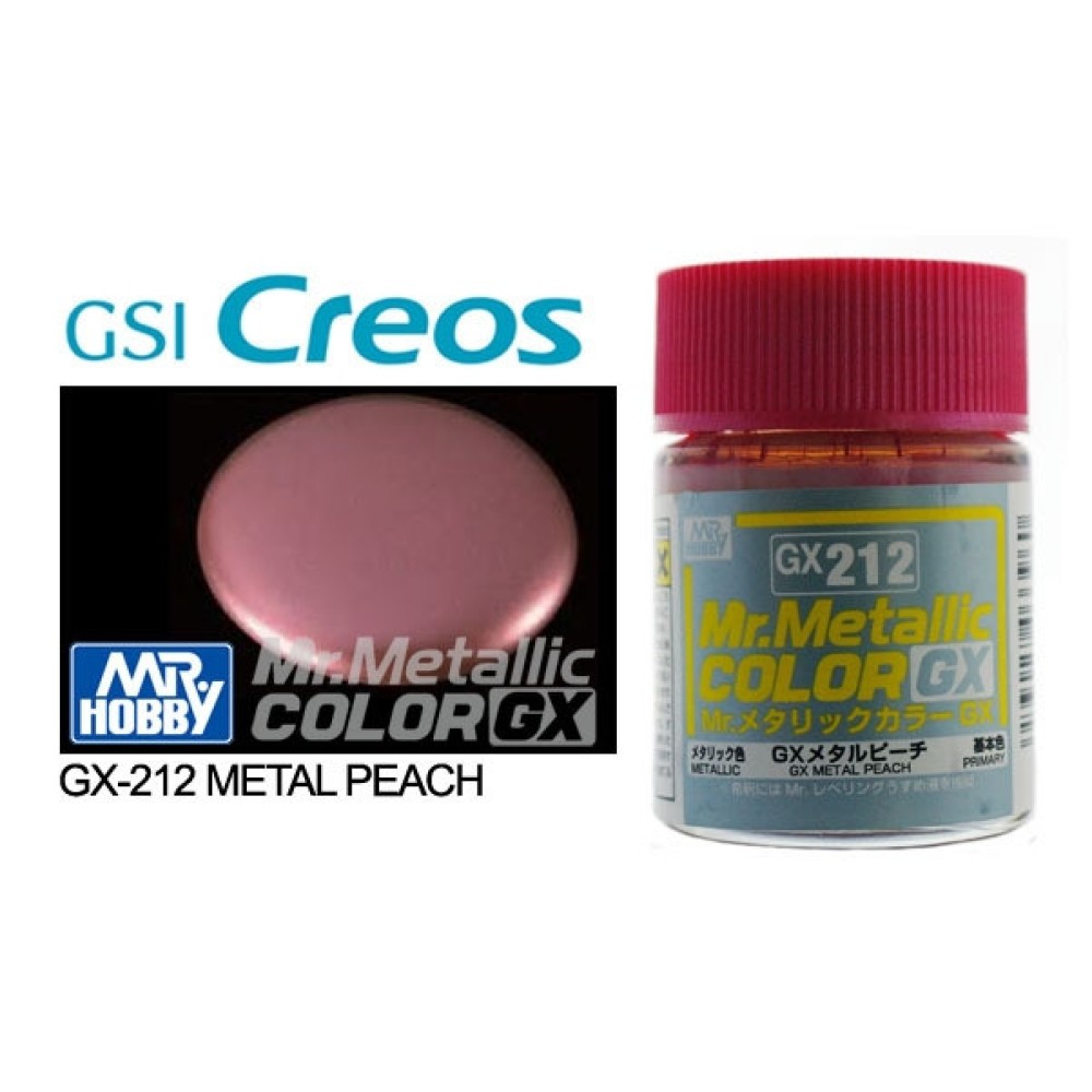 GX-212 Mr. Color GX (18 ml) Metal Peach GX-212 Mr. Color GX (18 ml) Metal Peach