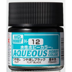 H-012 Flat Black (10ml) - Mr. Color
