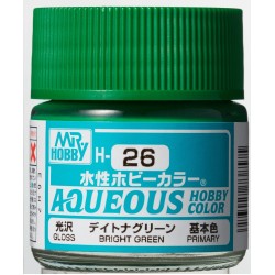 H-026 Gloss Bright Green (10ml) - Mr. Color for Car Models