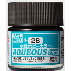 H-028 Metal Black (10ml) - Mr. Color