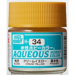 H-034 Gloss Cream Yellow (10ml) - Mr. Color
