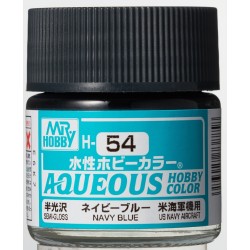 H-054 Semi-Gloss Navy Blue (10ml) - Mr. Color for Aircraft Models, USA, WWII