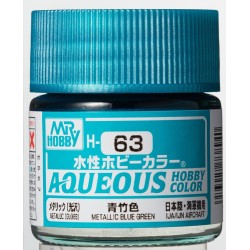 H-063 Metallic Blue Green (10ml) - Mr. Color for Aircraft Models, Japan, WWII