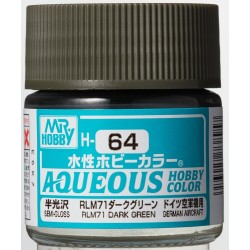 H-064 Semi-Gloss RLM71 Dark Green (10ml) - Mr. Color for Aircraft Models, Germany, WWII