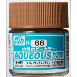 H-066 Semi-Gloss RLM79 Sandy Brown (10ml) - Mr. Color for Aircraft Models, Germany, WWII