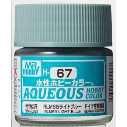 H-067 Semi-Gloss RLM65 Light Blue (10ml) - Mr. Color for Aircraft Models, Germany, WWII