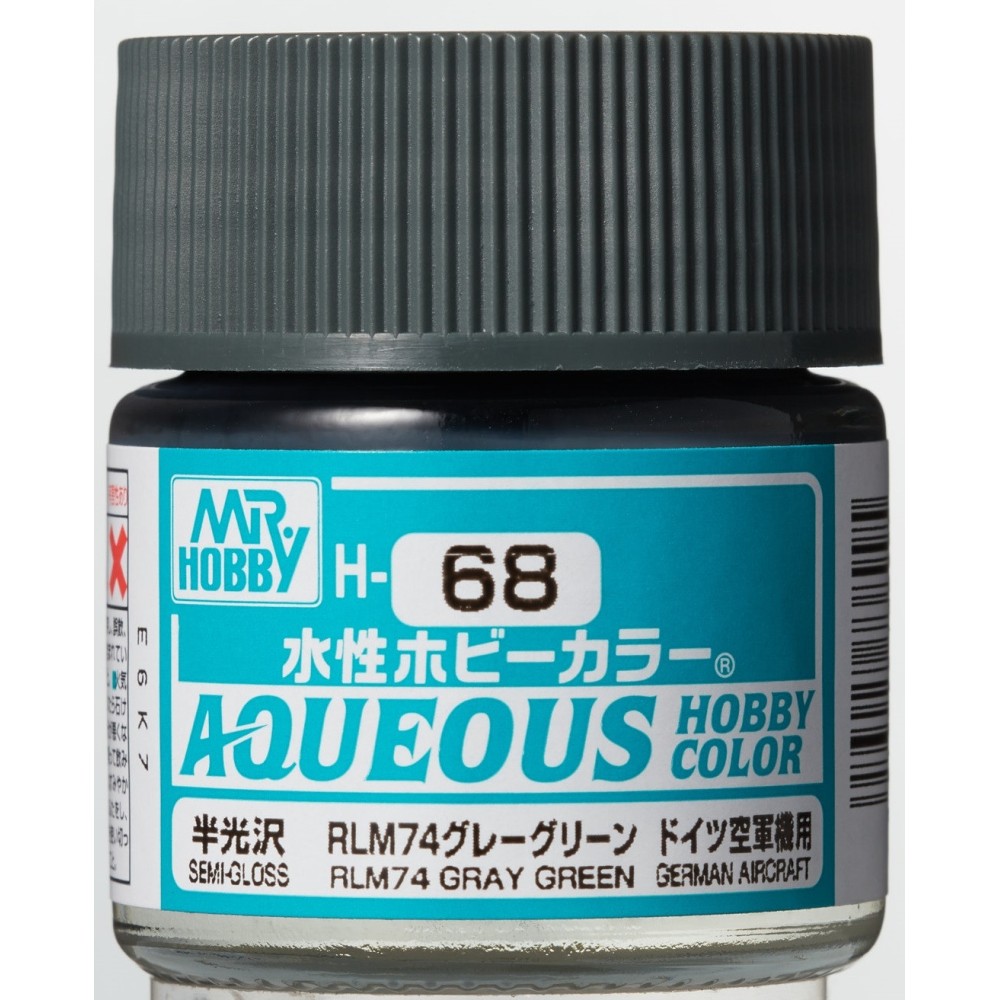 H-068 Semi-Gloss RLM74 Dark Grey (10ml) - Mr. Color for Aircraft Models, Germany, WWII H-068 Semi-Gloss RLM74 Dark Grey (10ml) - Mr. Color for Aircraft Models, Germany, WWII