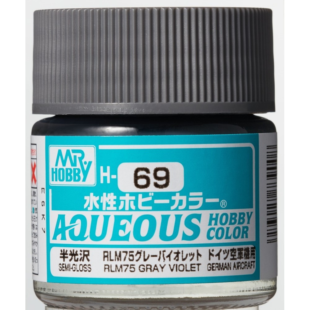 H-069 Semi-Gloss RLM75 Grey (10ml) - Mr. Color for Aircraft Models, Germany, WWII H-069 Semi-Gloss RLM75 Grey (10ml) - Mr. Color for Aircraft Models, Germany, WWII