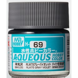 H-069 Semi-Gloss RLM75 Grey (10ml) - Mr. Color for Aircraft Models, Germany, WWII