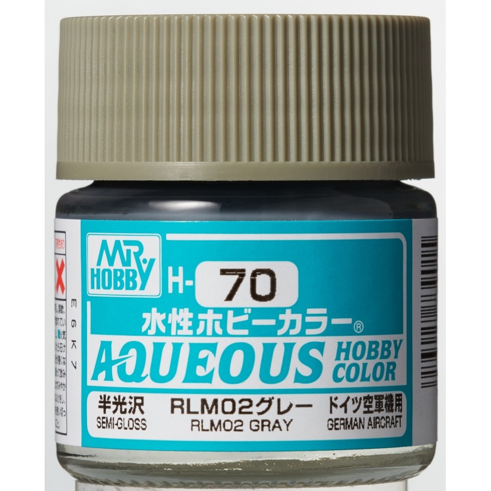 H-070 Semi-Gloss RLM02 Grey (10ml) - Mr. Color for Aircraft Models, Germany, WWII H-070 Semi-Gloss RLM02 Grey (10ml) - Mr. Color for Aircraft Models, Germany, WWII