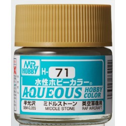 H-071 Semi-Gloss Middle Stone (10ml) - Mr. Color for Aircraft Models, Great Britain, WWII