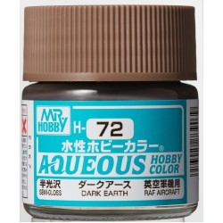 H-072 Semi-Gloss Dark Earth (10ml) - Mr. Color for Aircraft Models, Great Britain, WWII