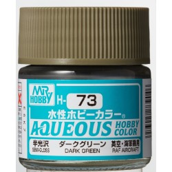 H-073 Semi-Gloss Dark Green (10ml) - Mr. Color for Aircraft Models, Great Britain, WWII