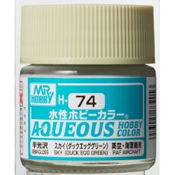 H-074 Semi-Gloss Sky (Duck Egg Green) (10ml) - Mr. Color for Aircraft Models, Great Britain, WWII