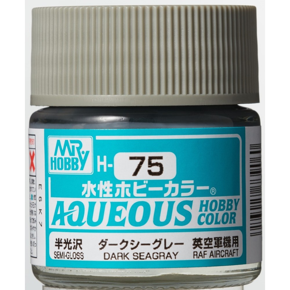 H-075 Semi-Gloss Dark Sea Grey (10ml) - Mr. Color for Aircraft Models, Great Britain, WWII H-075 Semi-Gloss Dark Sea Grey (10ml) - Mr. Color for Aircraft Models, Great Britain, WWII