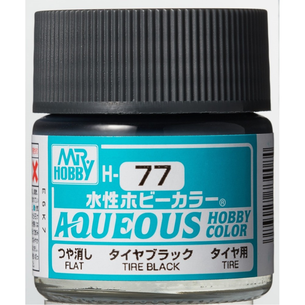 H-077 Flat Tyre Black (10ml) - Mr. Color for Car Models H-077 Flat Tyre Black (10ml) - Mr. Color for Car Models