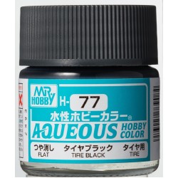 H-077 Flat Tyre Black (10ml) - Mr. Color for Car Models