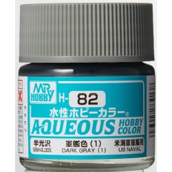 H-082 Semi-Gloss Dark Grey (1) (10ml) - Mr. Color for Worship Models, Japan, WWII