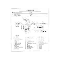 1 Капачка за иглата на аерограф HS-80
