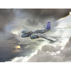 1:48 Бомбардировач от Втората световна война A-26В Invader Тихоокеански военни действия (Американски A-26В Invader Pacific War Theater, WWII American Bomber)