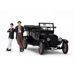 1925 Ford Model-T Touring (Open) Black with Laure and Hardy Figures