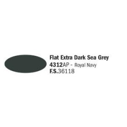 Flat Extra Dark  Sea Grey - Акрилна боя за моделизъм (20 ml)