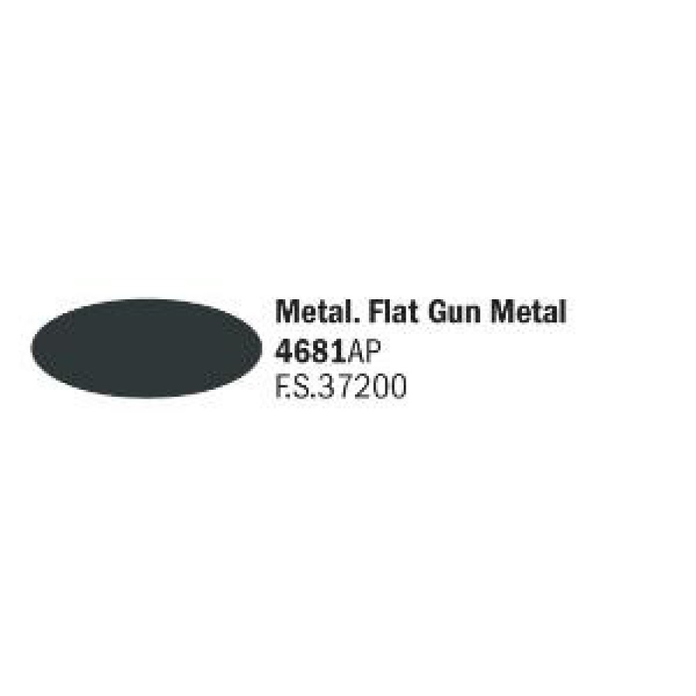 Flat Gun Metal - Акрилна боя за моделизъм (20 ml)