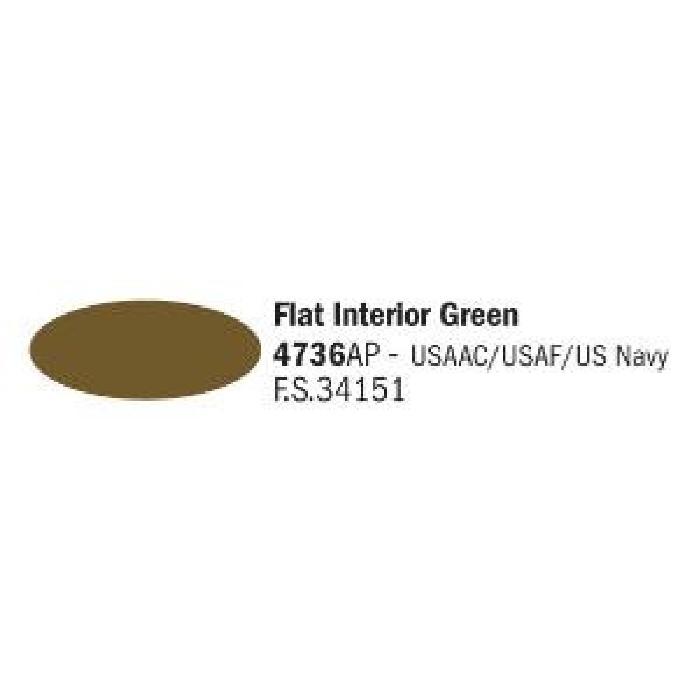 Flat Interior Green - Акрилна боя за моделизъм (20 ml)