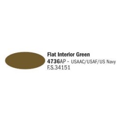 Flat Interior Green - Акрилна боя за моделизъм (20 ml)