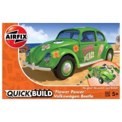 QUICKBUILD Flower-Power VW Beetle Green - Сглобка без лепило