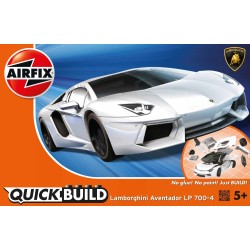 QUICKBUILD Lamborghini Aventador - White - Сглобка без лепило