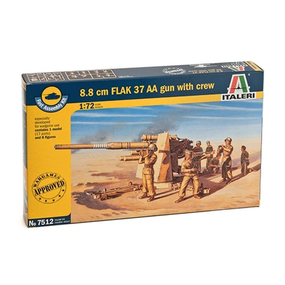 1:72 Зенитно оръдие 8.8 cm. FLAK 37 AA Gun - бърза сглобка 1:72 Зенитно оръдие 8.8 cm. FLAK 37 AA Gun - бърза сглобка