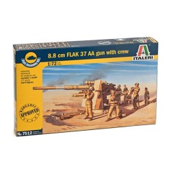 1:72 Зенитно оръдие 8.8 cm. FLAK 37 AA Gun - бърза сглобка