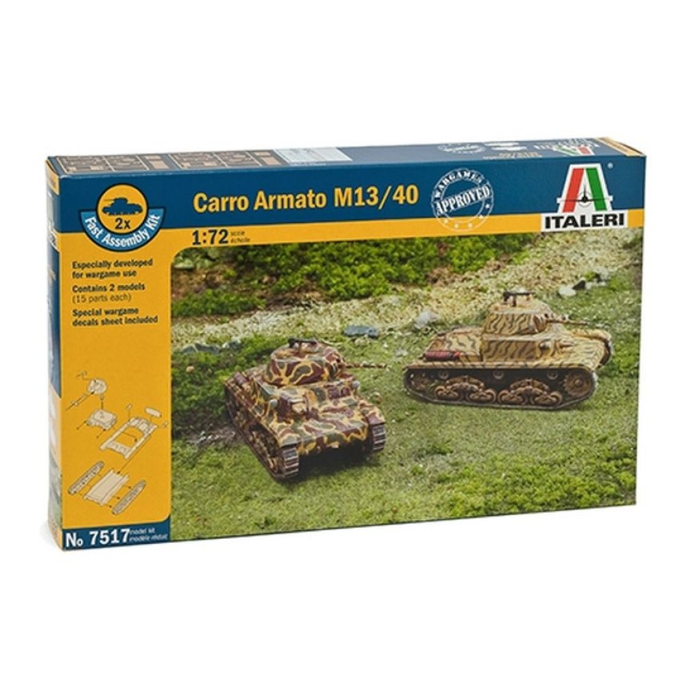 1:72 Италиански среден танк Carro Armato M13/40 - бърза сглобка 1:72 Италиански среден танк Carro Armato M13/40 - бърза сглобка