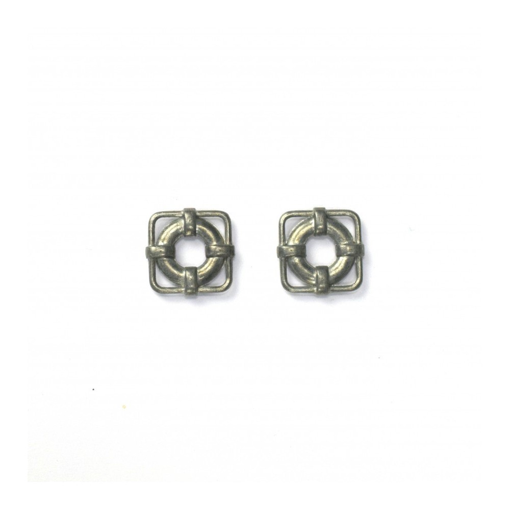 Спасителни пояси от метал 15x15 mm (2 бр.) за корабен моделизъм