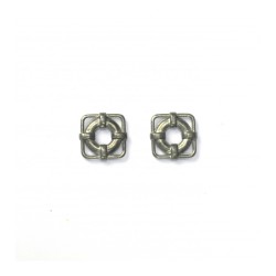 Спасителни пояси от метал 15x15 mm (2 бр.) за корабен моделизъм
