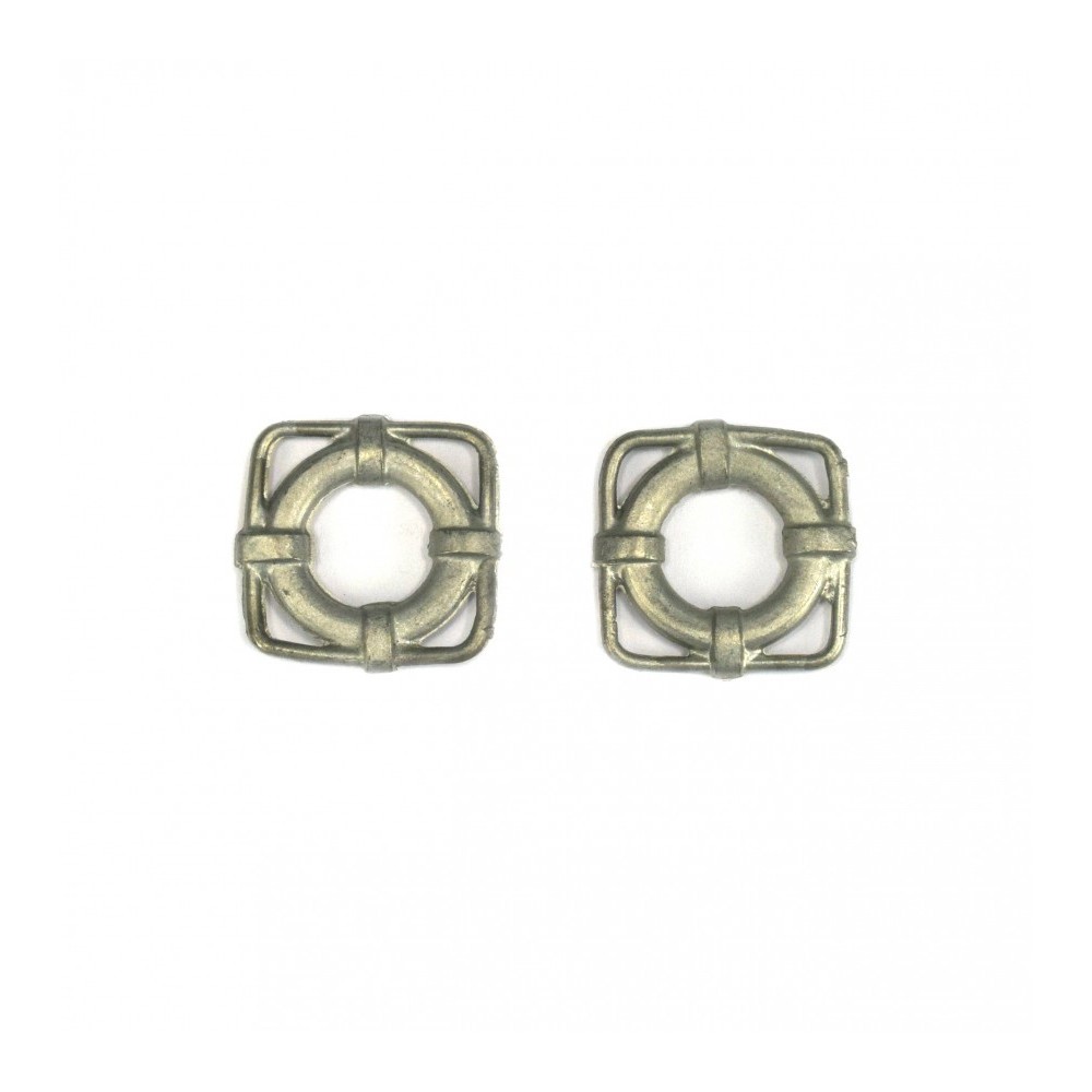 Спасителни пояси от метал 22x22 mm (2 бр.) за корабен моделизъм