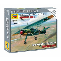 1:144 Германски разузнавателен самолет Хеншел Хс 126Б-1 (Henschel Hs 126B-1) - сглобка без лепило