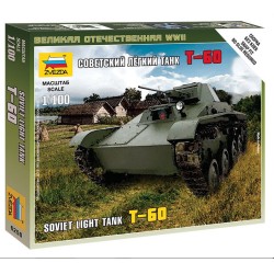 1:100 Съветски лек танк T-60 - сглобка без лепило