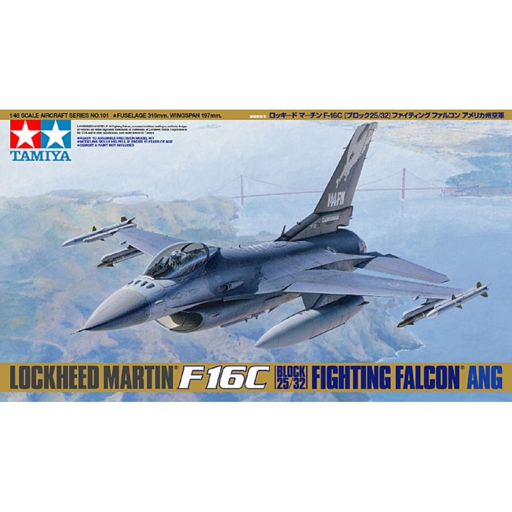1:48 Изтребител Локхийд Ф-16С (Lockheed F-16C) (блок 25/32) - Fighting Falcon Американска национална гвардия (ANG) 1:48 Изтребител Локхийд Ф-16С (Lockheed F-16C) (блок 25/32) - Fighting Falcon Американска национална гвардия (ANG)