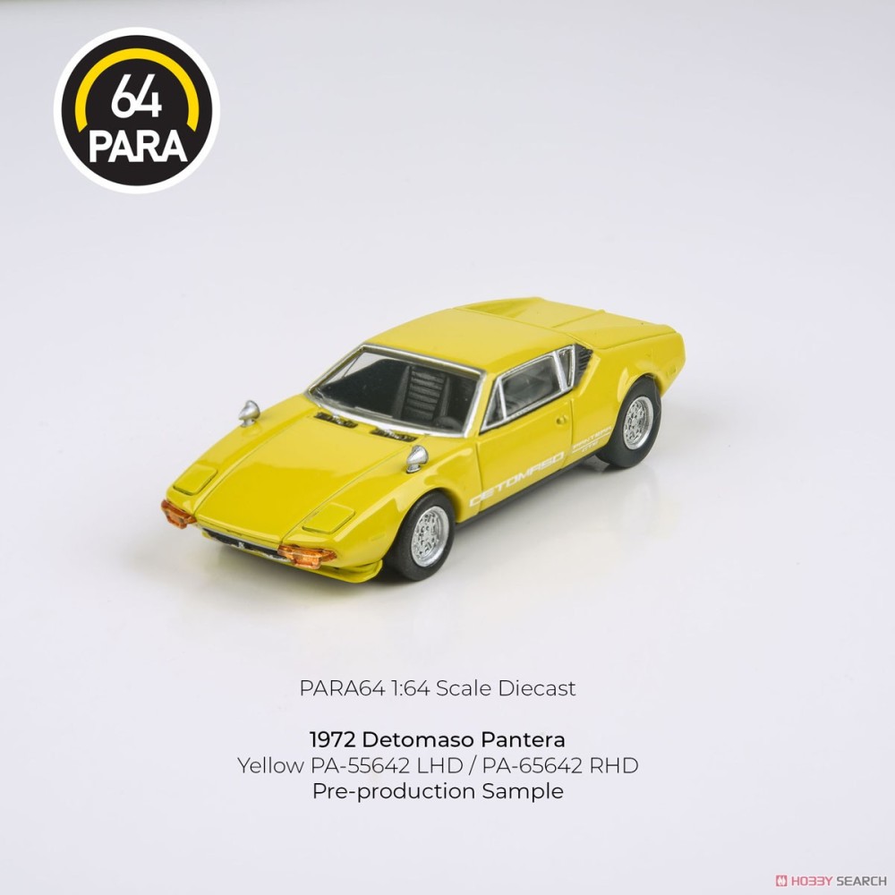 De Tomaso Pantera Left Hand Drive (Yellow) 1972 De Tomaso Pantera Left Hand Drive (Yellow) 1972