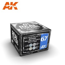 AKRCS067 MODERN HELLENIC AIR FORCE GHOST SCHEME - Real colors (4 x 10ml) - Комплект акрилни лакови бои за авиация