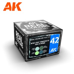 RCS042 WW2 RAF TEMPERATE SEA SCHEME SET - Real colors (4 x 10ml) - Комплект акрилни лакови бои за авиация