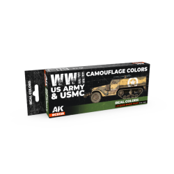 RCS129 WWII US Army & USMC Camouflage Colors - Real colors (8 x 17ml) - Комплект лакови бои